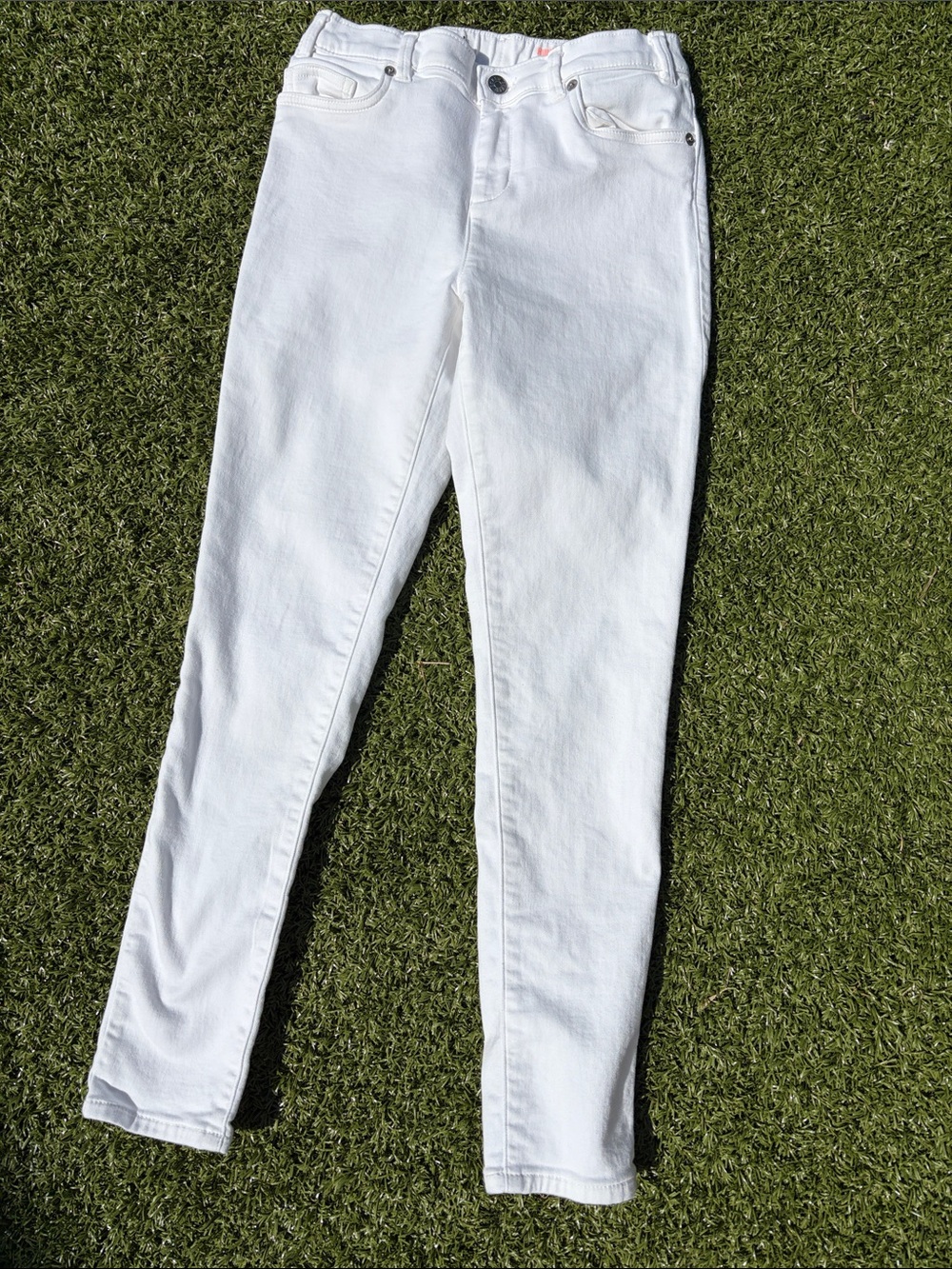 EUC Crewcuts white jeans for girls